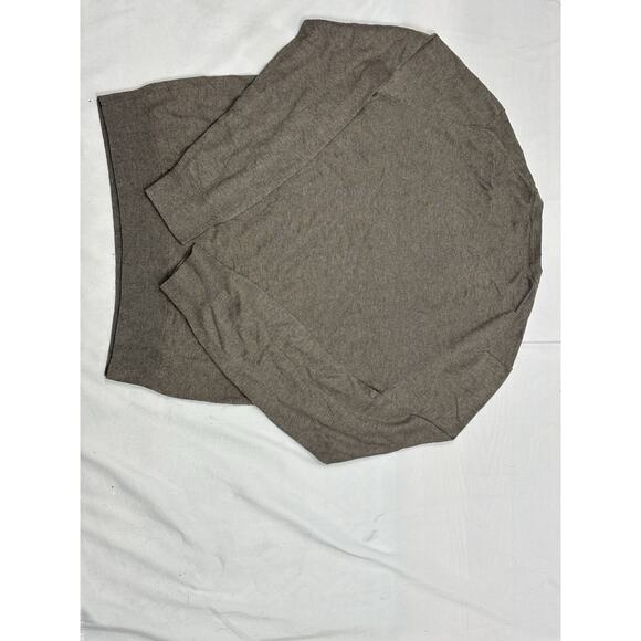 BANANA REPUBLIC Luxury Blend Men's S Silk Cotton Cashmere Tan Pullover Sweater - Picture 7 of 8